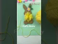 DIY Fluffy Bunny from Cardboard Yarn Fun Summer Craft for Kids