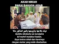 Gampang Sekali Langsung Bisa Akad Nikah Bahasa Arab