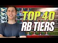 Top 40 Running Back Rankings Tiers - 2026 Fantasy Football
