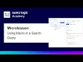 Mircrolesson Using Macros in a Search Query