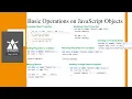 Part 9 - Object is JavaScript Full Stack Development BIS601
