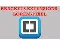 Brackets Extensions - Lorem-Pixel