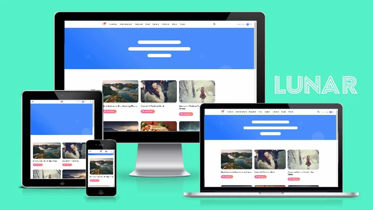 Plantilla Blogger Responsive para Blog Personal LUNAR (Configuración)