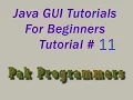Java GUI Tutorial 11 DiceRollGame Part one