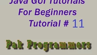 Java GUI Tutorial 11 DiceRollGame Part one