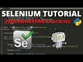 Python Selenium Tutorial - Page Navigating and Clicking Elements