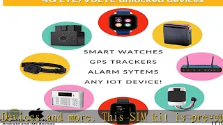 SpeedTalk Mobile 5 Preloaded GSM SIM Card for 5G 4G LTE GPS Trackers for Pet Kids Senior Vehicle C