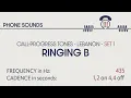 Lagu Ringing / Ringback tone B (Lebanon). Call-progress tones. Phone sounds. Sound effects. SFX