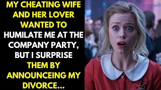My cheating wife and her lover wanted to humiliate me at the company party, but I did...