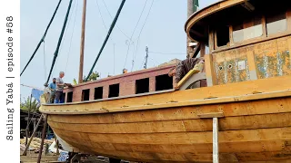 Modified bulwark design taking shape. Did Ben like it? — Sailing Yabá #58