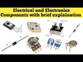Basics Electronics Components function and symbols Electronics components explained