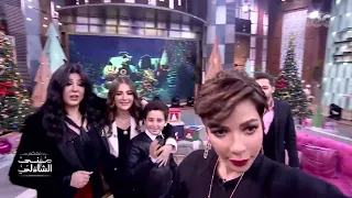 معكم منى الشاذلي    المشاعر كلها ظهرت في الأغنية دي     أصالة بتسافر لعالم تاني وهي بتغني مع أولادها دندنها