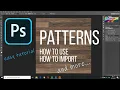 Photoshop Pattern Tutorial How to Use and Import Patterns in Photoshop