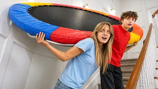 Sneaking a Trampoline into my Bedroom