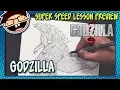 Lesson How to Draw GODZILLA Godzilla 2014 Movie Super Speed Time Lapse Art