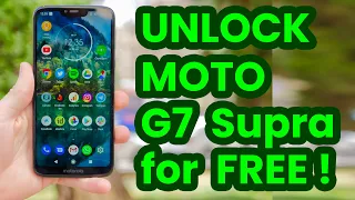 how to unlock Motorola Moto G7 Supra