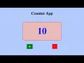 Counter App using HTML CSS and JavaScript
