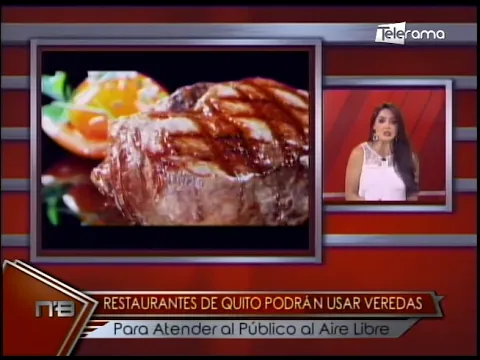 Restaurantes de Quito podrán usar veredas para atender al público al aire libre