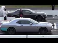 Lagu The difference between Demon and Hellcat - 1/4 mile drag race