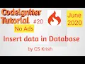 Insert Data in Database using Codeigniter