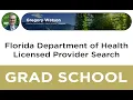 Florida Department of Health Licensed Provider Search