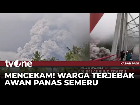 Detik-detik Luncuran Awan Panas Semeru Tutup Jembatan Geladak Perak