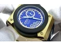 Invicta AKULA Reserve Gold Plated Leather Strap Men s Wrist Watch 6446