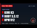 Ruby on Rails News 2026-07-17 New Gems Web Dev AI Digest
