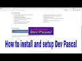 Dev Pascal Install Setup