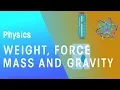 Weight Force Mass Gravity Forces Motion Physics FuseSchool
