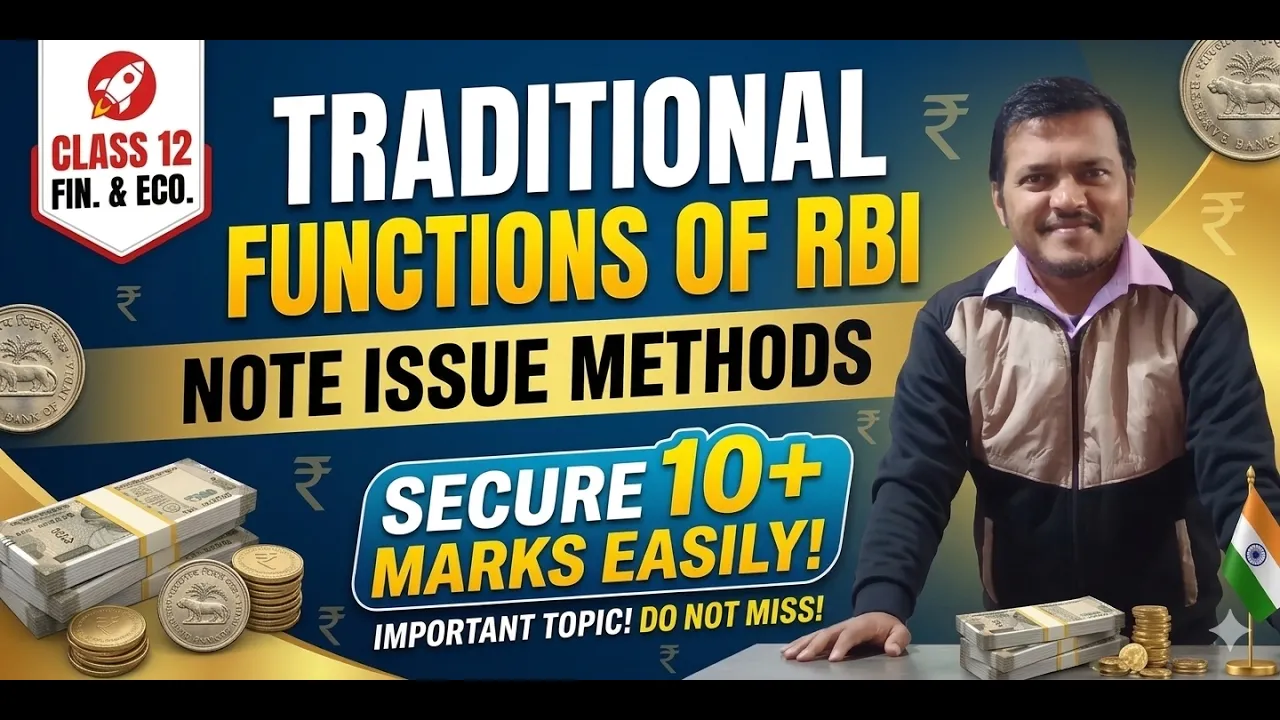 RBI Traditional Functions: Note Issue & Minimum Reserve System 🏦 (Fast Prep)