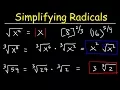Simplifying Radicals