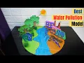 Water Pollution School Model Easy Science Model How to Make Water Pollution Model EVS Project