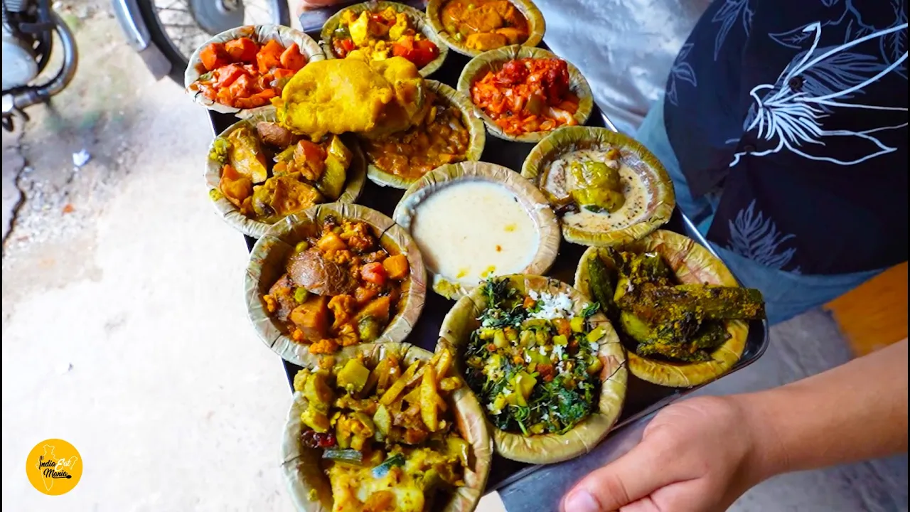 Unlimited 20+ Items Veg Thali In Bhubaneswar Rs. 120/- Only l Odisha Street Food