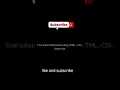 subscribe Button using HTML Css Javascript