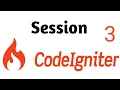Session in CodeIgniter Part CodeIgniter 3 Tutorial