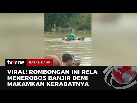 Terobos Banjir, Warga Antar Jenazah ke Pemakaman