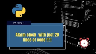 How To Make An Alarm Clock With Python Python codeHub Easy Python Projects for beginners