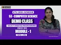 S3 KTU 2024 SCHEME CSE OBJECT ORIENTED PROGRAMMING MODULE 1 JVM DEMO CLASS ONES