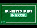 Logical Functions in Excel Tutorial IF Nested IF IFS Excel Tutorial