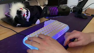 Epomaker mini cat 64 gamakay crystal lubed sound test