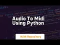 Audio to midi using python