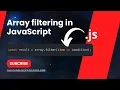 JavaScript filter Method Explained with Examples Beginner to Advanced
