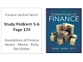Chapter 5 Study Problem 5-6