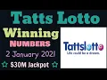 Today TattsLotto Winning Numbers Saturday 2 January 2020 Tatts Lotto Drawing Tonight 2021