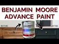 Painting Furniture with Benjamin Moore Advance Paint Nightstand Thrift Store Furniture Makeover