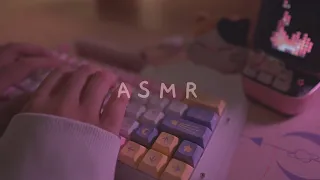 Cozy ASMR typing on 9 different Keyboards no mid-roll ads