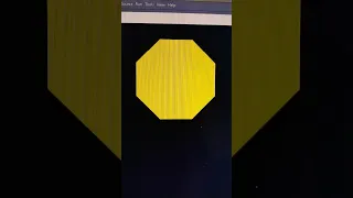 Making Octagon shape in python