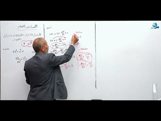 رياضيات السادس العلمي - الفصل الثالث - ألاسئله الوزارية الخارجية ج11