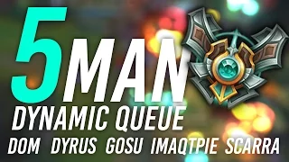 Imaqtpie - 5 MAN DYNAMIC QUEUE ft. Dom, Dyrus, Gosu, Scarra